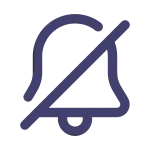 Bell Slash SVG Icon